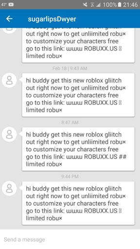 Supposed Glitch Roblox Amino