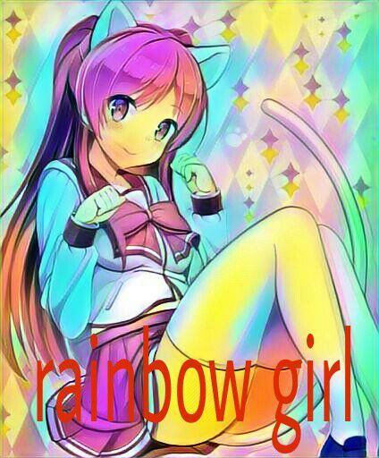 Rainbow girl | Anime Amino