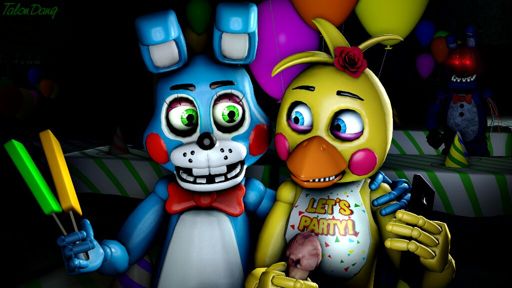 fnaf toy chica x toy bonnie