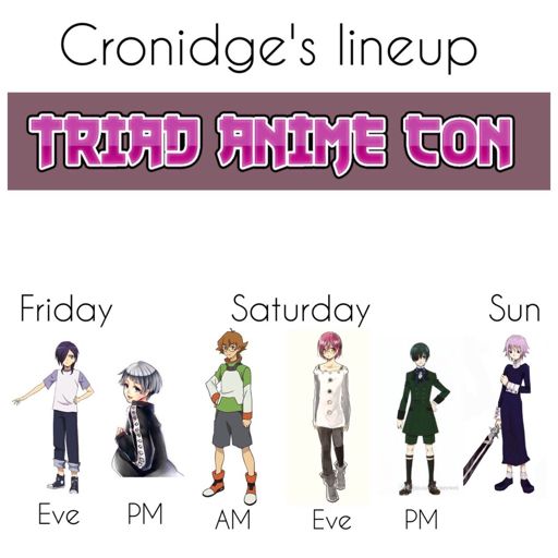 Triad Anime Con Lineup Cosplay Amino