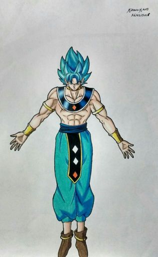 Como dibujar a Goku dios de la destrucción | •Anime• Amino