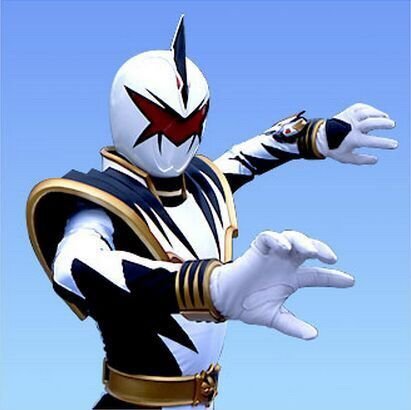 white dino ranger figure