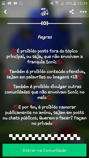 REGRAS DA COMUNIDADE ATUALIZADAS Sonic Amino PT BR Amino