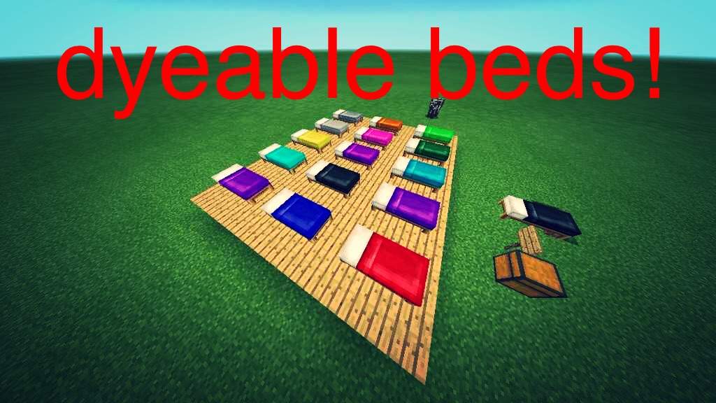 Dyeable Beds Addon! Minecraft Amino