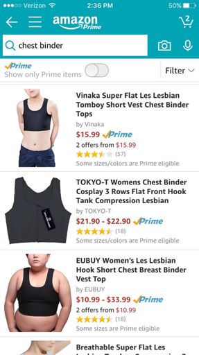 chest binding sports bra