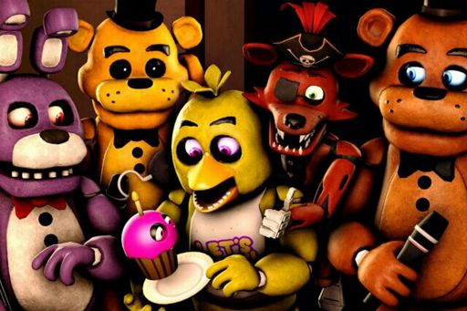 Freddy Bonnie Chica Foxy And Golden Freddy 