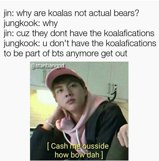 Jin's Dad Jokes | ARMY's Amino