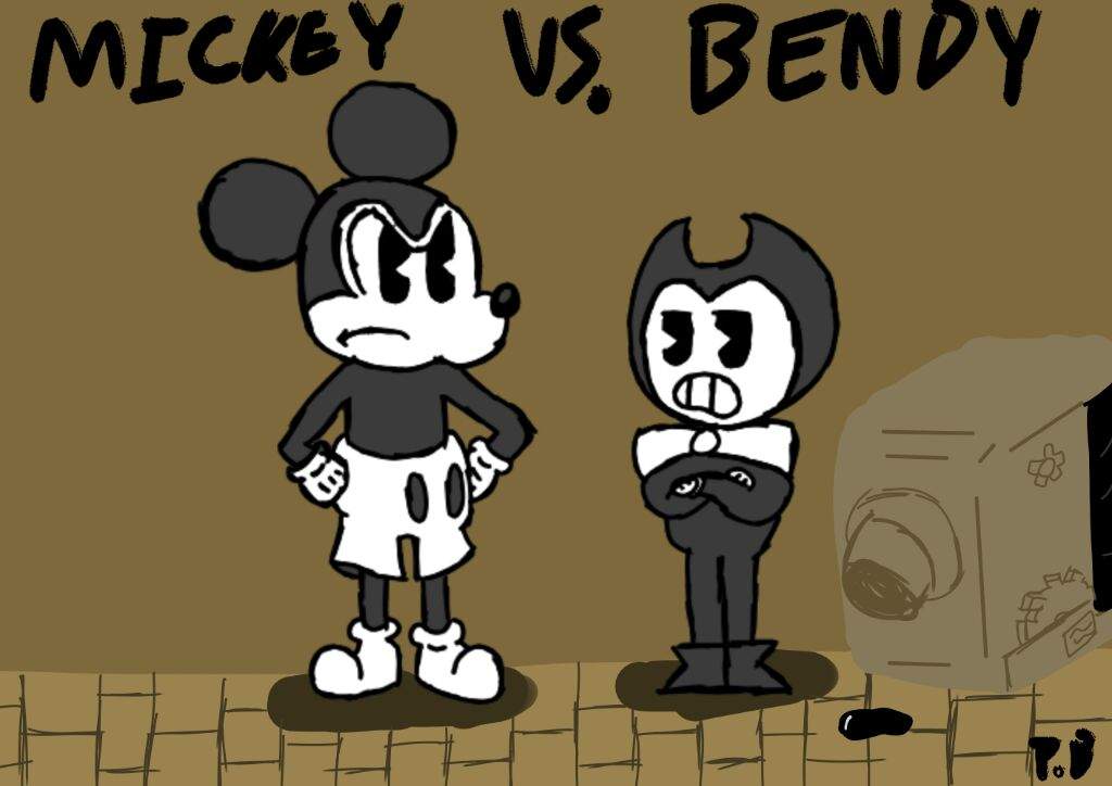 Bendy Vs Mickey Bendy And The Ink Machine Amino