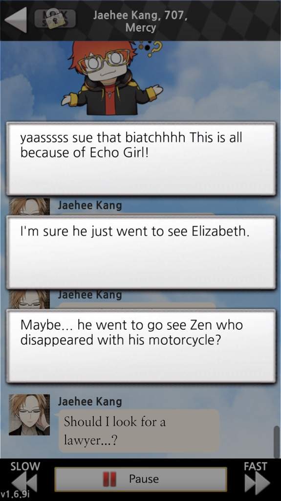 Favorite Chat Room Moments Mystic Messenger Amino