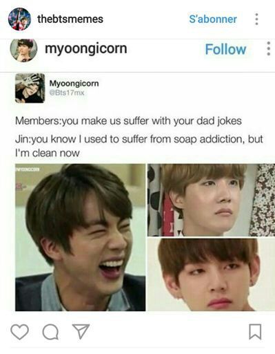 Jin's Dad Jokes | ARMY's Amino