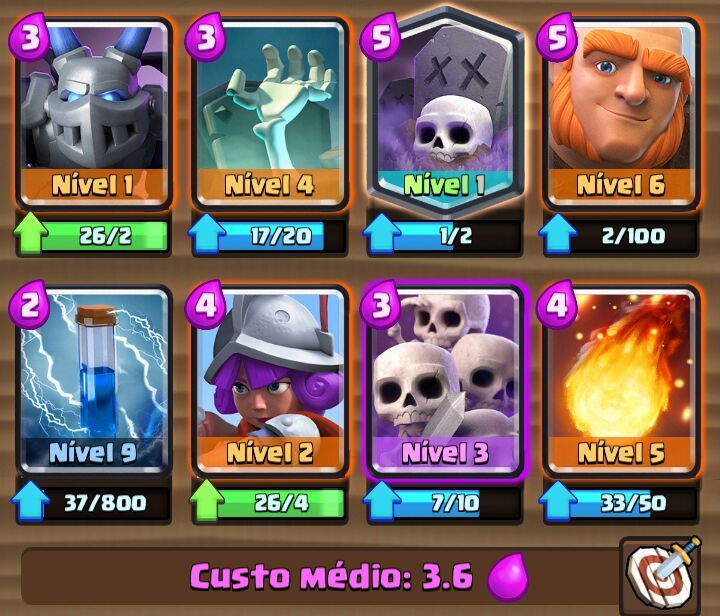 Deck de Gigante - Clash Royale Deck de Gigante - Clash Royale