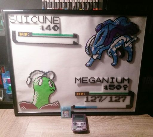 Finished Battle Perler Meganium And Suicune Pokémon Amino