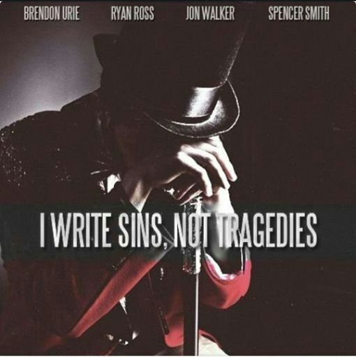 panic at the disco i write sins not tragedies lyrics