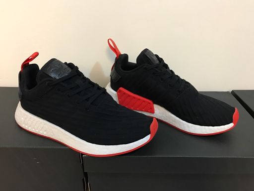 Adidas NMD R2 PK Black/Red Boost (Bred 