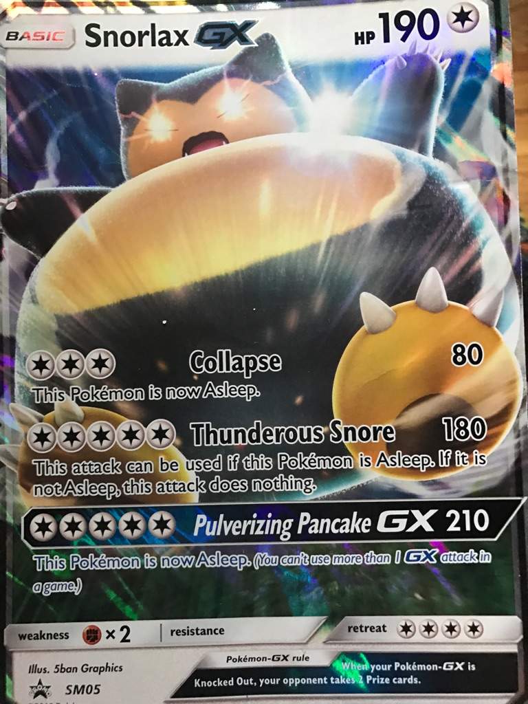 snorlax gx jumbo card