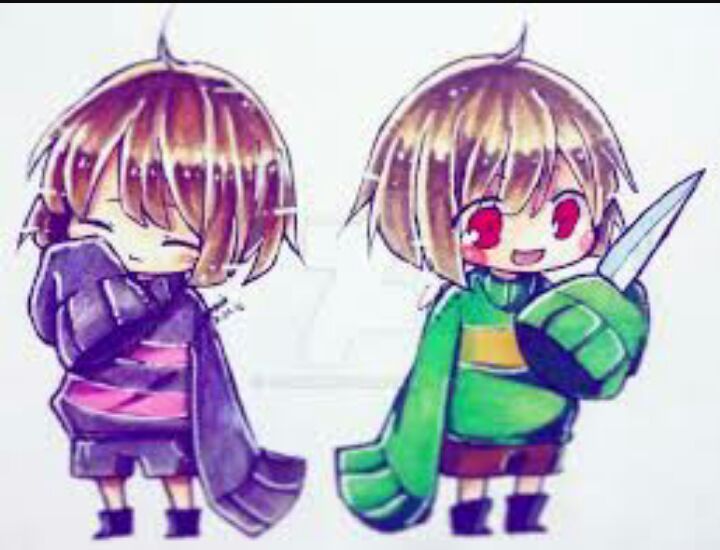 Chara And Frisk Shimeji