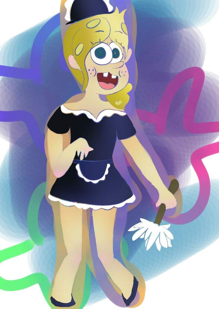 Spongebob in Maid Outfit Cartoon Amino