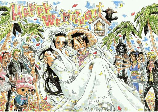 one piece boa hancock and luffy wedding