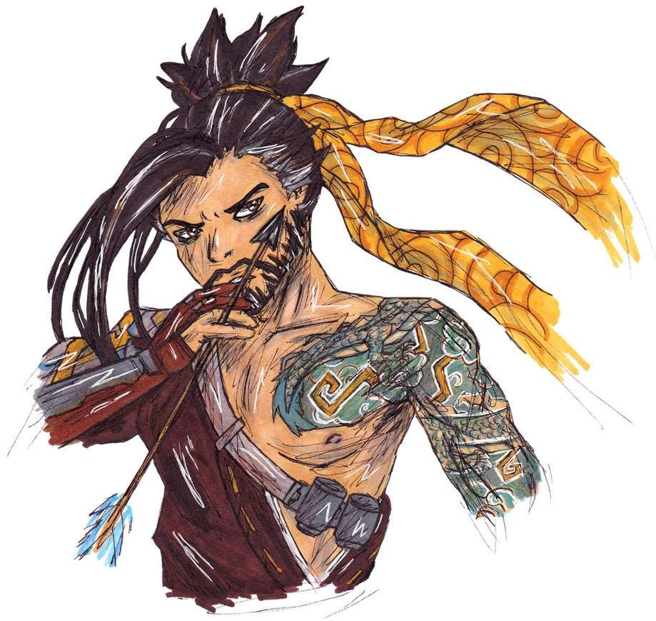 Hanzo drawing | Overwatch Amino