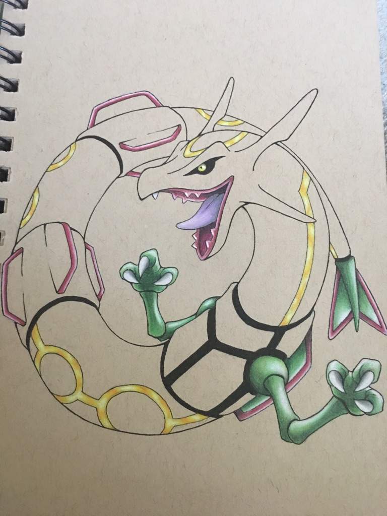 My Rayquaza Drawing 😁 | Pokémon Amino