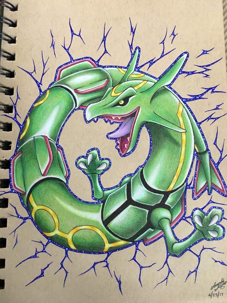 My Rayquaza Drawing ð | Pokémon Amino