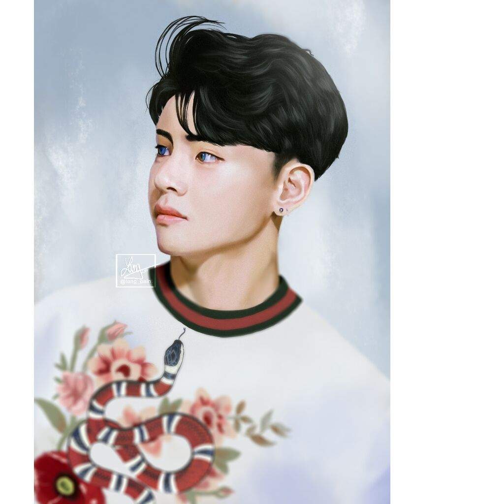 🌺 GUCCI BOY - TAEHYUNG FANART🌺 | K-Pop Amino