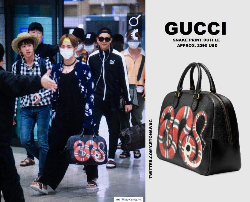 kim taehyung gucci bag