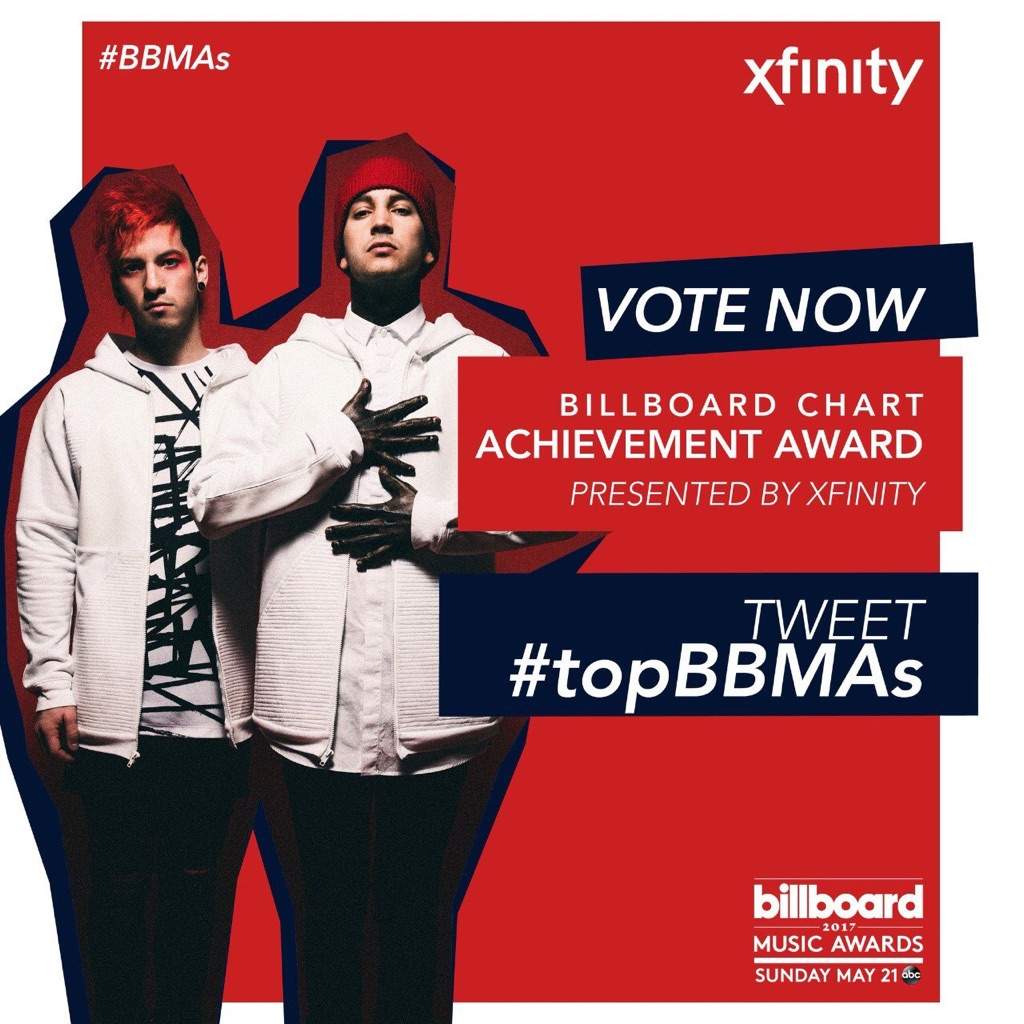Vote for tøp at the Billboard Music Awards! Clique Amino