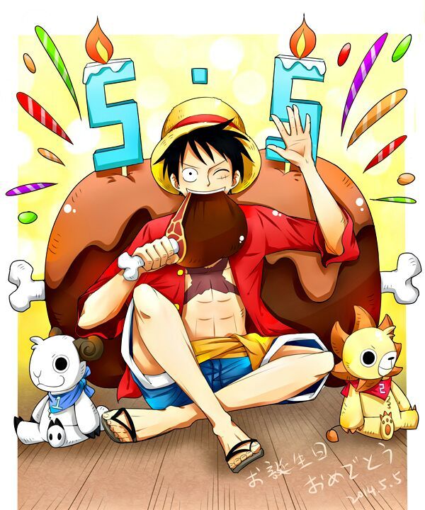 Feliz cumpleaños Luffy One Piece Amino