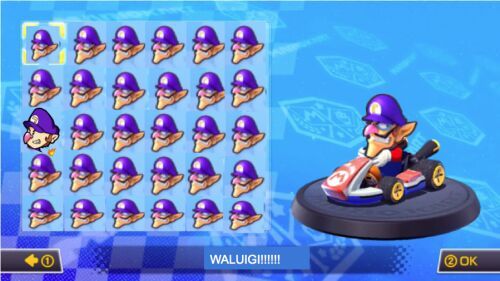 Waluigi Kart 8 Deluxe Mario Amino 