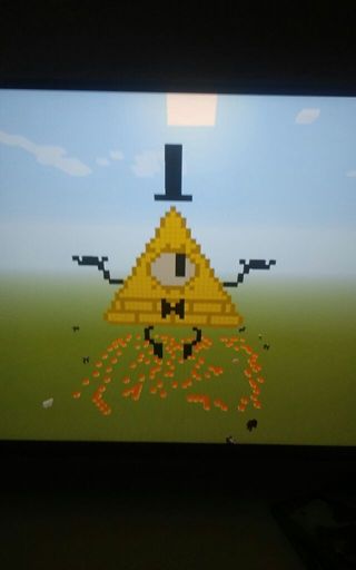 Pixel Art Bill Cipher Minecraft First Pixel Art For Gravity Falls I Made Gravity Falls Amino 2267