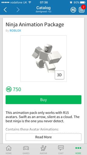 Ninja Animation Packages Free For Roblox