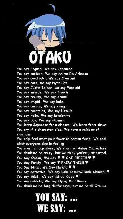 OTAKU meaning Anime Amino
