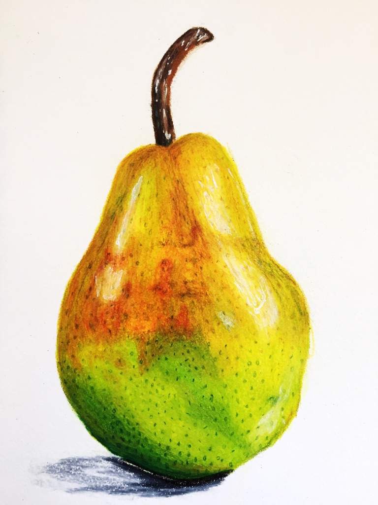 Pear colored pencils Art Amino