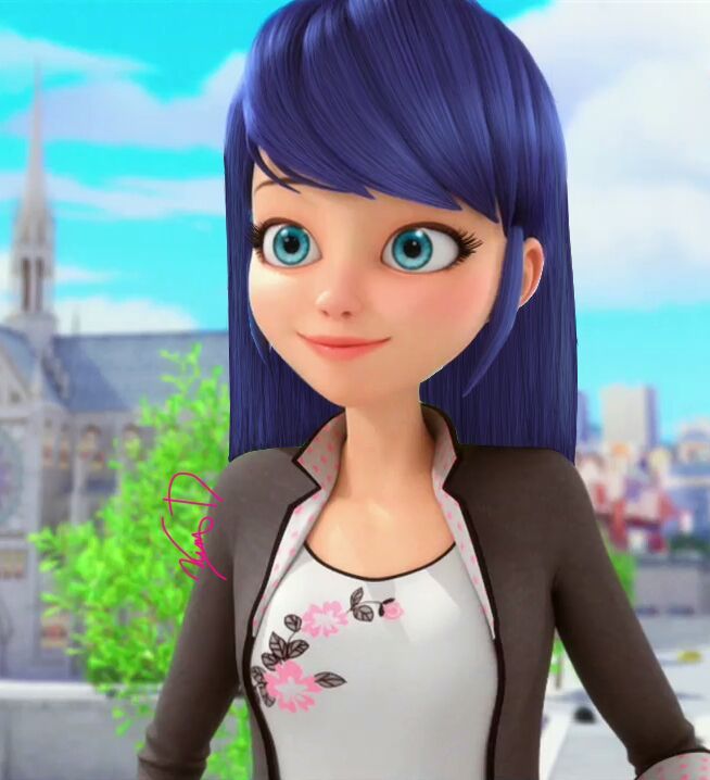 Marinette With Her Hair Down By Kim Miraculous Amino
