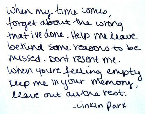 linkin park- leave out all the rest