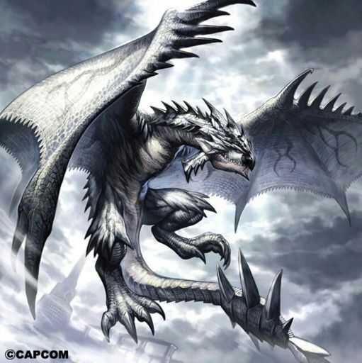 silver rathalos statue