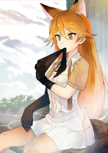 Anime girl with fox ears