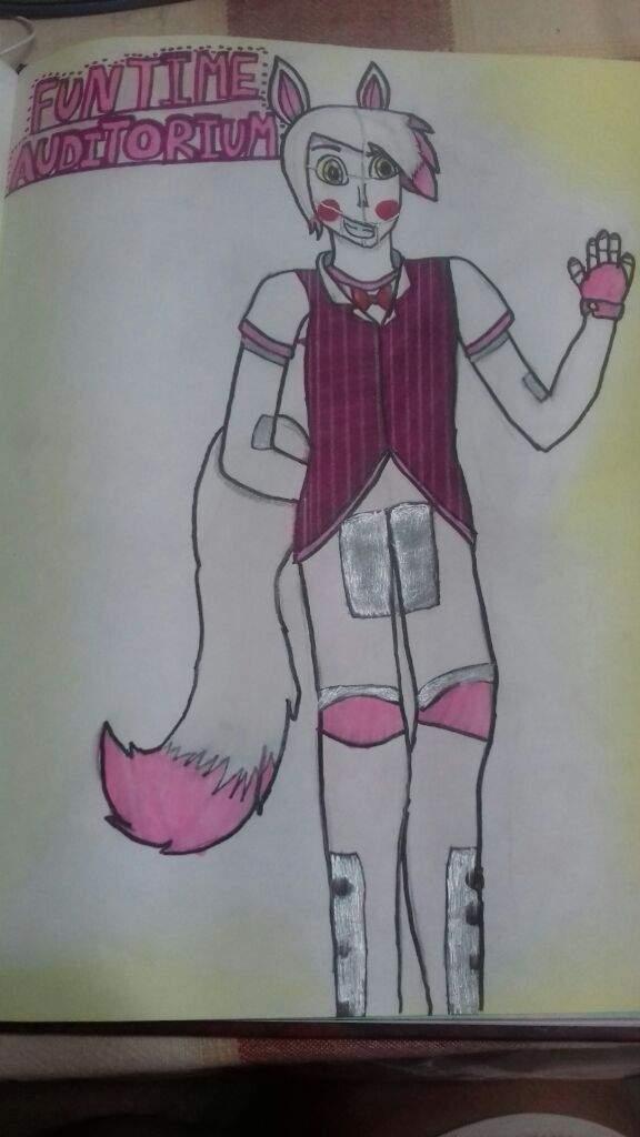 Dibujo Funtime Foxi Fnaf Amino Espa Ol Amino