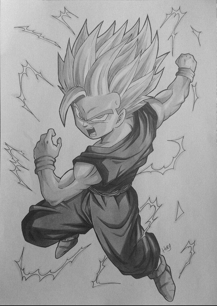 Ssj2 Gohan Drawing Dragonballz Amino 