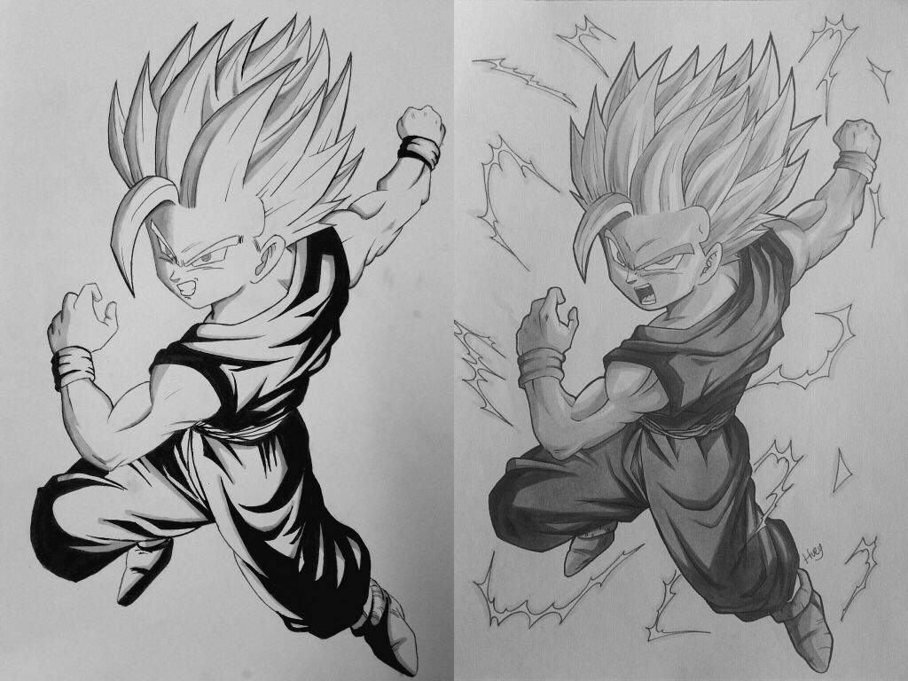 SSJ2 Gohan Drawing | DragonBallZ Amino