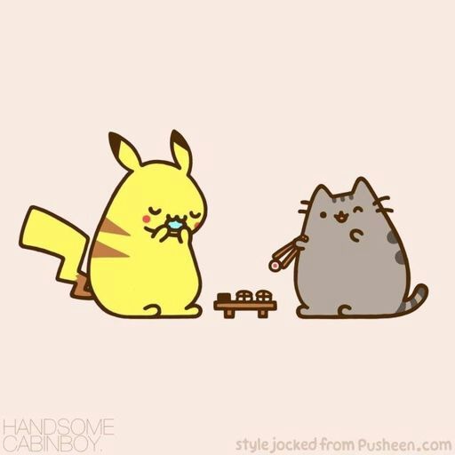 pusheen cat banana