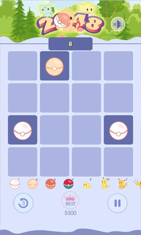 2048 pokemon 4 pokémon