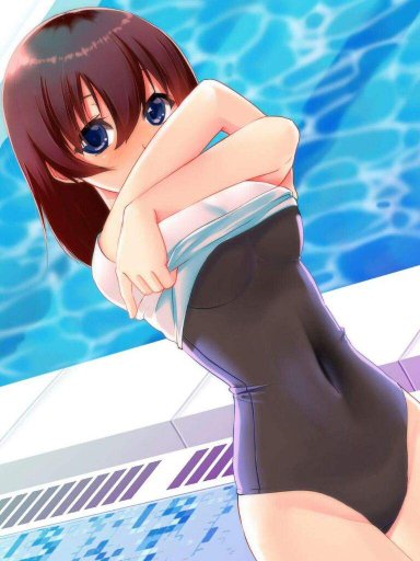 Hentai girl in swimming pool