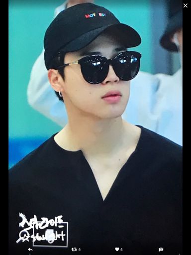 jimin black hat