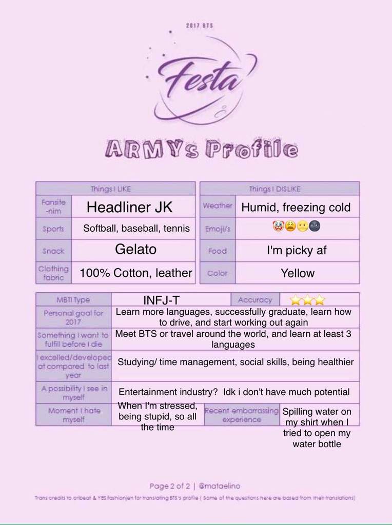 BTS Festa Army profile | ARMY's Amino