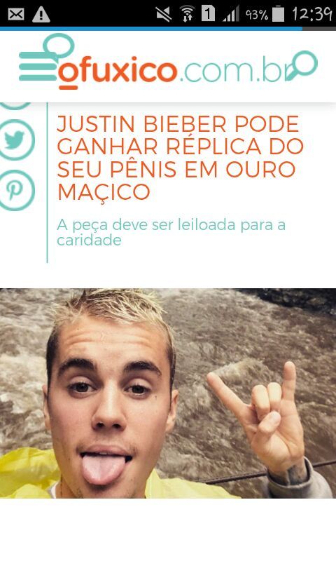 Justin Bieber pode ganhar replica do seu pênis em ouro maçico