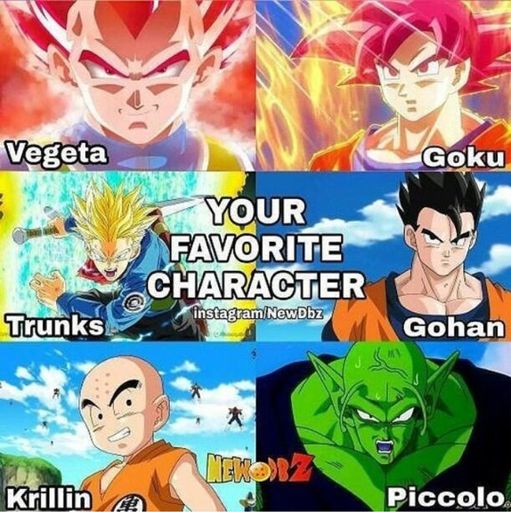 Favorite Character | DragonBallZ Amino