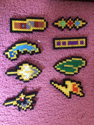 Perler Beads Badges Pok Mon Amino