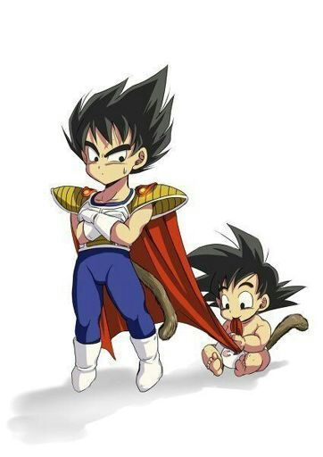 Fotos de Goku y Vegeta cuando eran niños | DRAGON BALL ESPAÑOL Amino